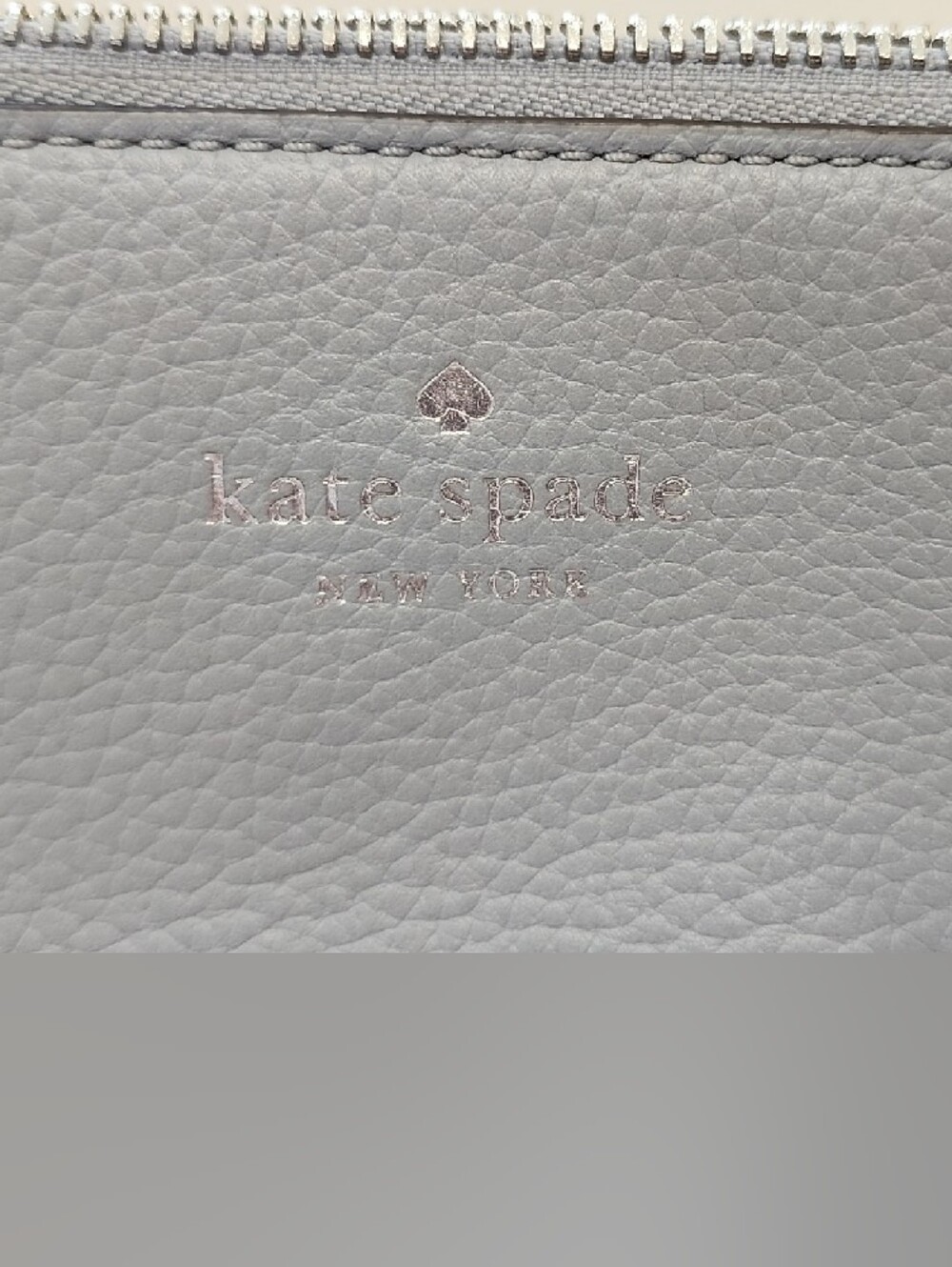 kate spade Light Gray Pebbled Leather Crossbody Belt Bag - Picture 2 of 5